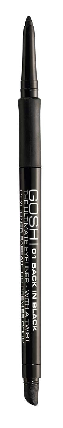 GOSH The Ultimate Eyeliner With A Twist 01 Back In Black 0,4 g