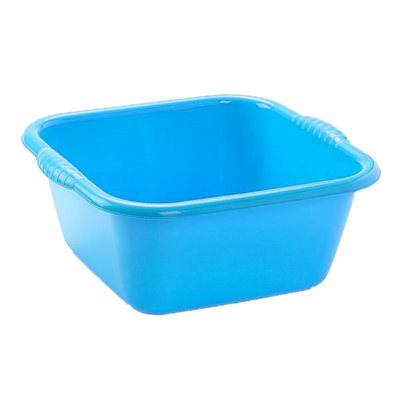 PlasticForte Kunststof teiltje/afwasbak vierkant 25 liter blauw -