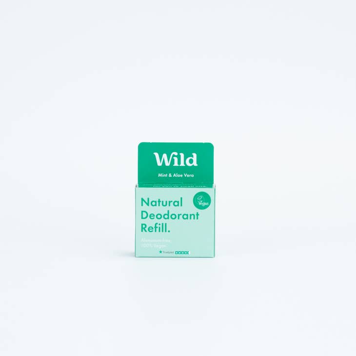 Wild Men's Mint & Aloe Vera Deodorant Refill 40g
