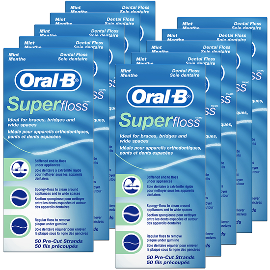 Oral-B Super Floss - 12 x 50 stuks - Voordeelverpakking