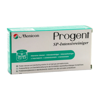 Menicon Progent Intensivreiniger (5x5 ml Ampulle A + 5x5 ml Ampulle B + 1 Behälter) Intensivreinigung, Pflegemittel