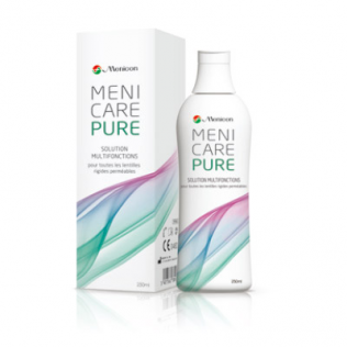 Menicon Meni Care Pure (250 ml + 1 Behälter) Kombilösung, Pflegemittel