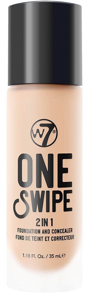 W7 One Swipe 2 in 1 Foundation and Concealer Sand Beige 35 ml