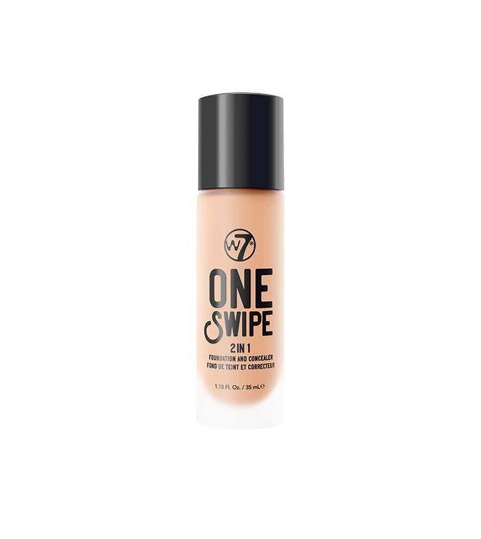 W7 One Swipe 2 in 1 Foundation and Concealer Natural Beige 35 ml