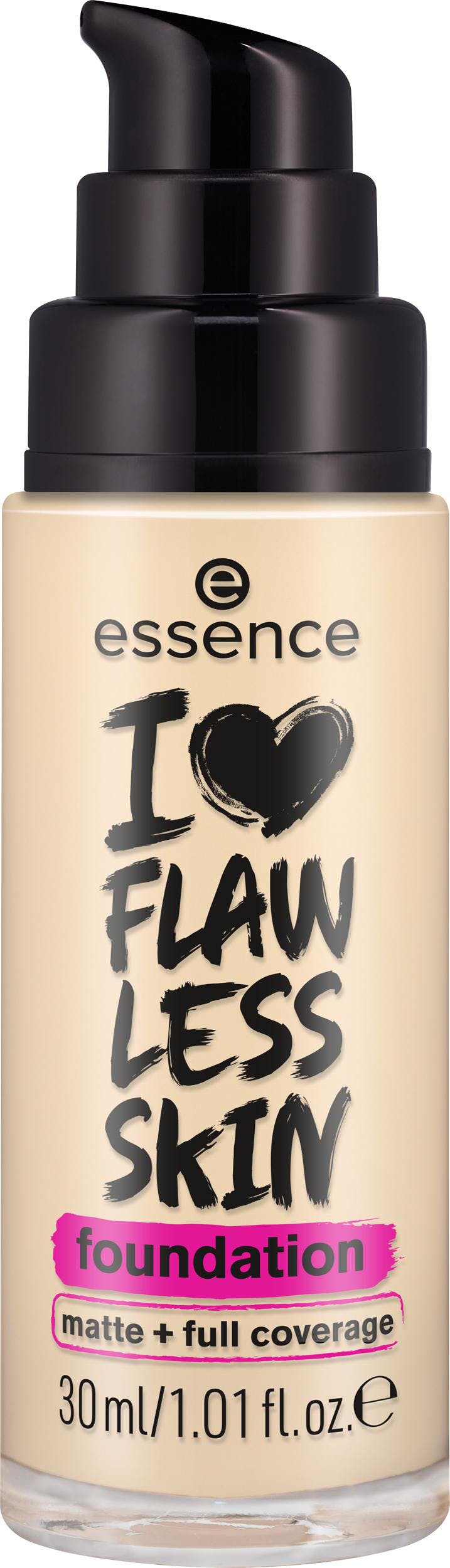 essence I LOVE FLAWLESS SKIN matt + full coverage Flüssige Foundation