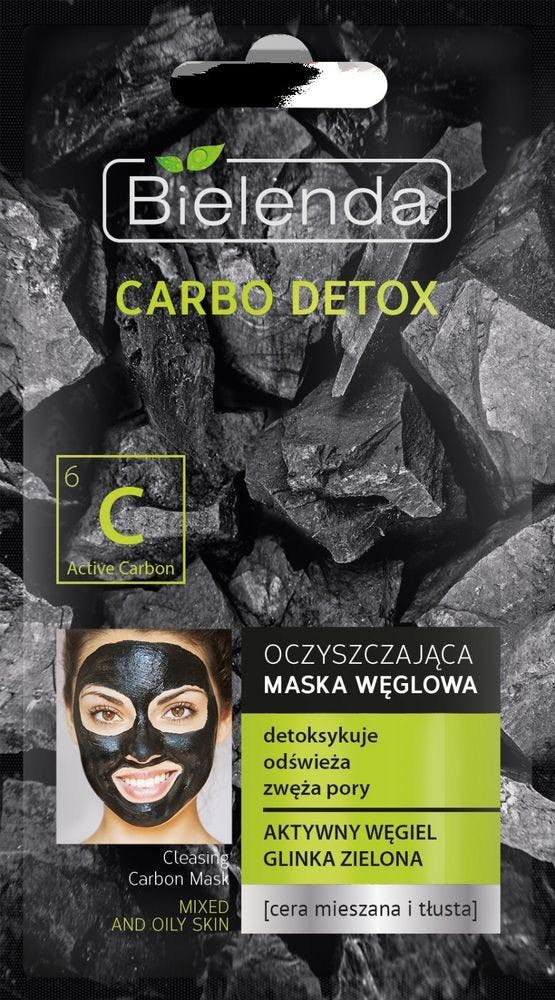 Bielenda Carbo Detox Cleansing Carbon Face Mask Oily Skin 8 g