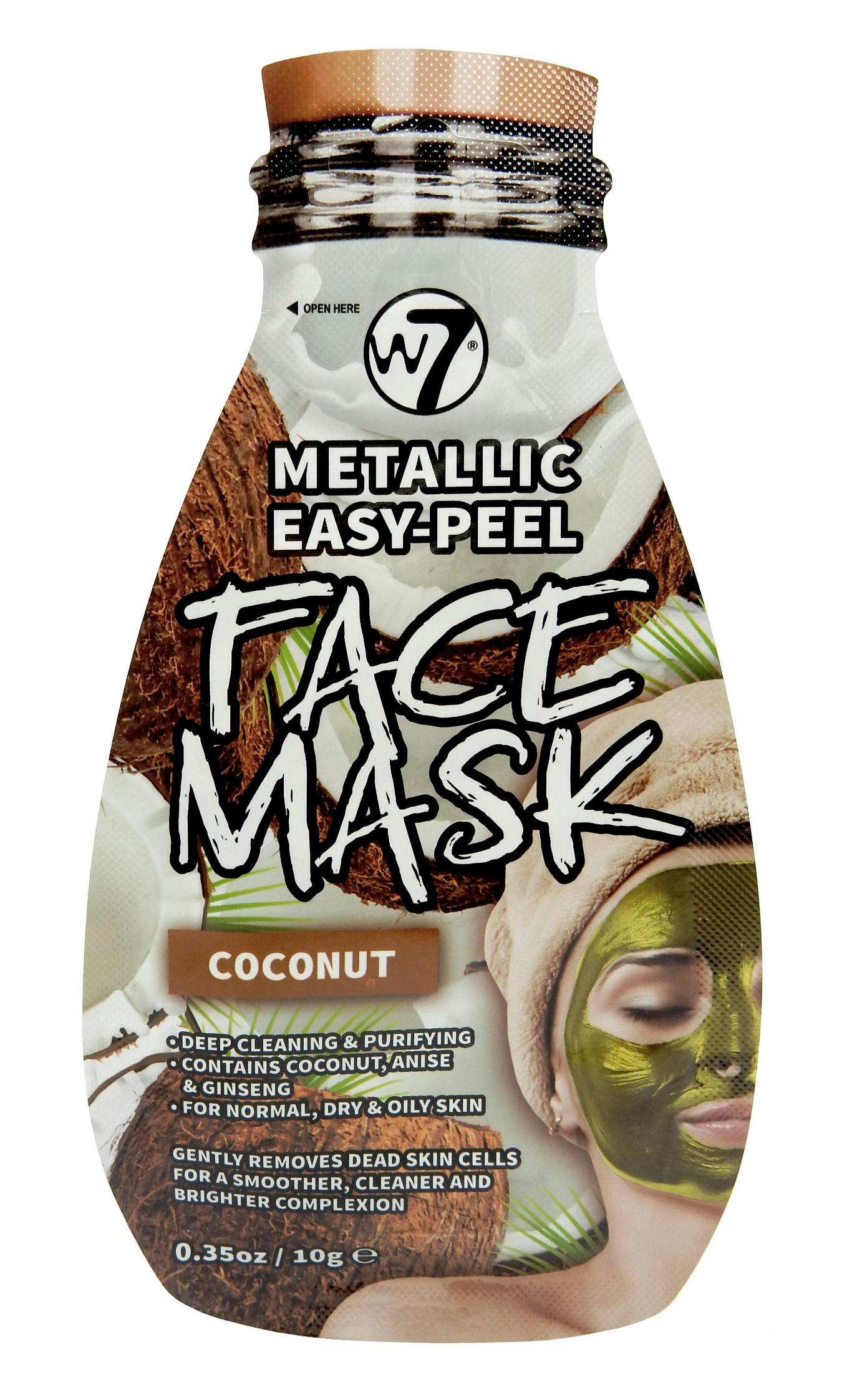 W7 Metallic Easy Peel Coconut Face Mask 10 g