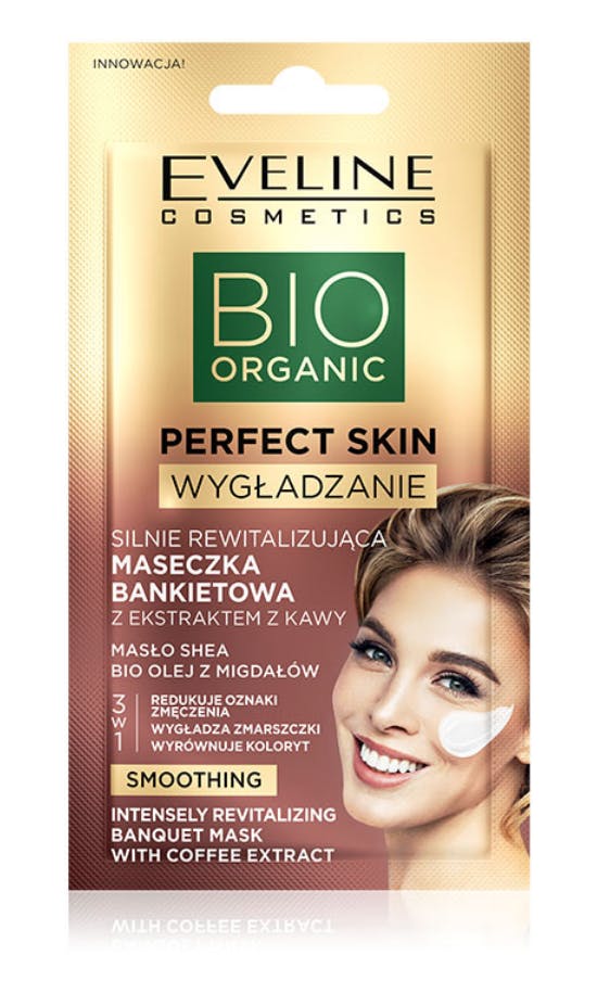 evelinecosmetics Eveline Cosmetics Gesichtsmaske Bio Organic Perfect Skin Intensely Revitalizing Banquet Mask