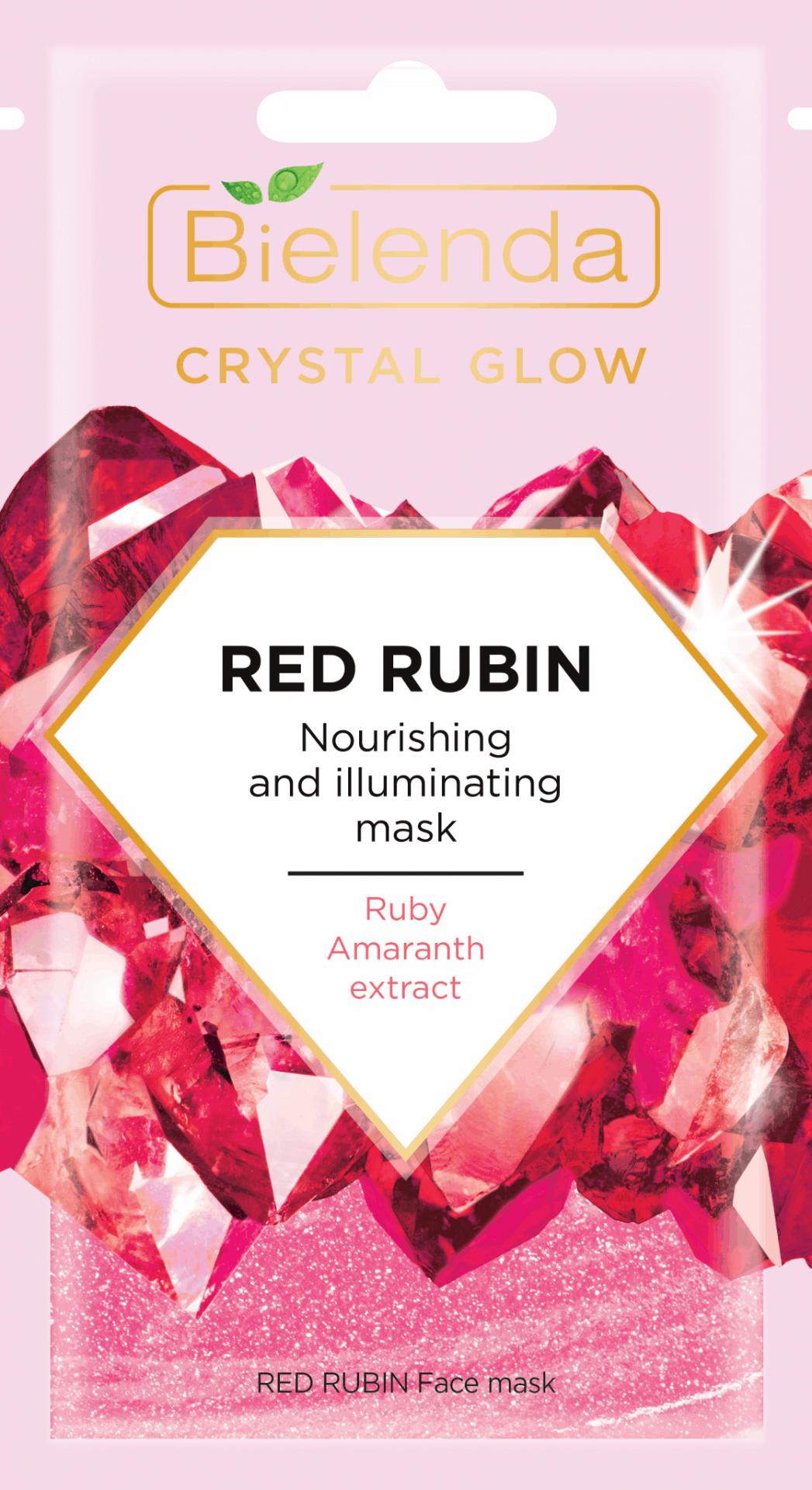 Bielenda Crystal Glow Red Rubin Face Mask 8 g