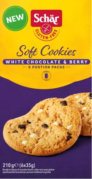 Schär Soft Cookies White Chocolate Berry glutenfrei