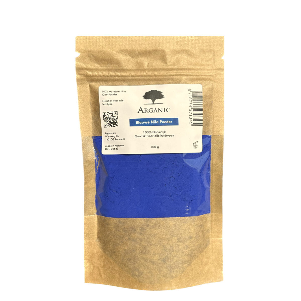 Arganic Blauwe Nila Poeder - 100 gram