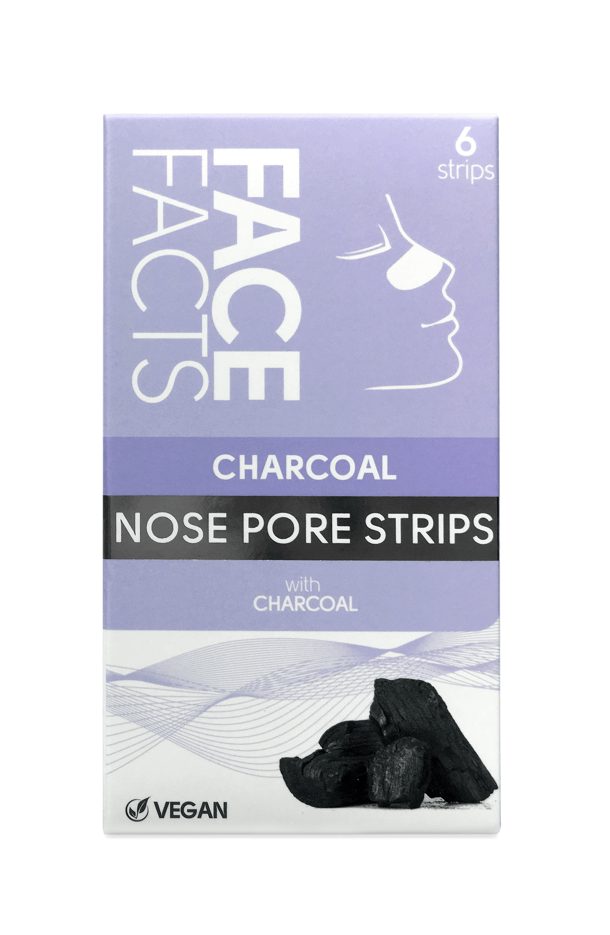 Face Facts Deep Cleansing Charcoal Nose Pore Strips 6 st