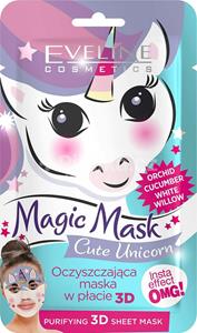evelinecosmetics Eveline Cosmetics Gesichtsmaske Magic Mask Cutie Unicorn Purifying 3D Sheet Mask
