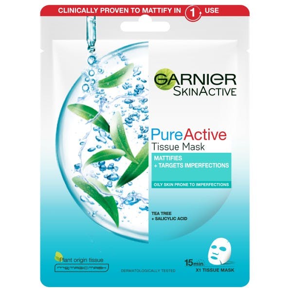 Garnier Pure Active Tissue Mask With Tea Tree 1 st