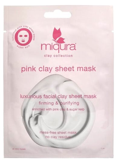 Miqura Pink Clay Sheet Mask 1 st