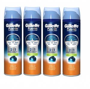 Gillette Scheergel Fusion Proglide Hydraterend - 4pack