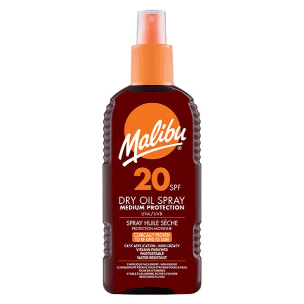 Malibu Zonnebrand Dry Oil Spray SPF20 - 200 ml