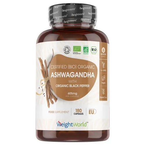 WeightWorld Ashwagandha capsules 605 mg - 180 Capsules