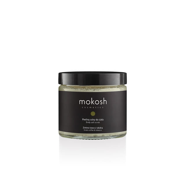 Mokosh Cosmetics Peeling solny do ciała Zielona kawa z tabaką 300 g