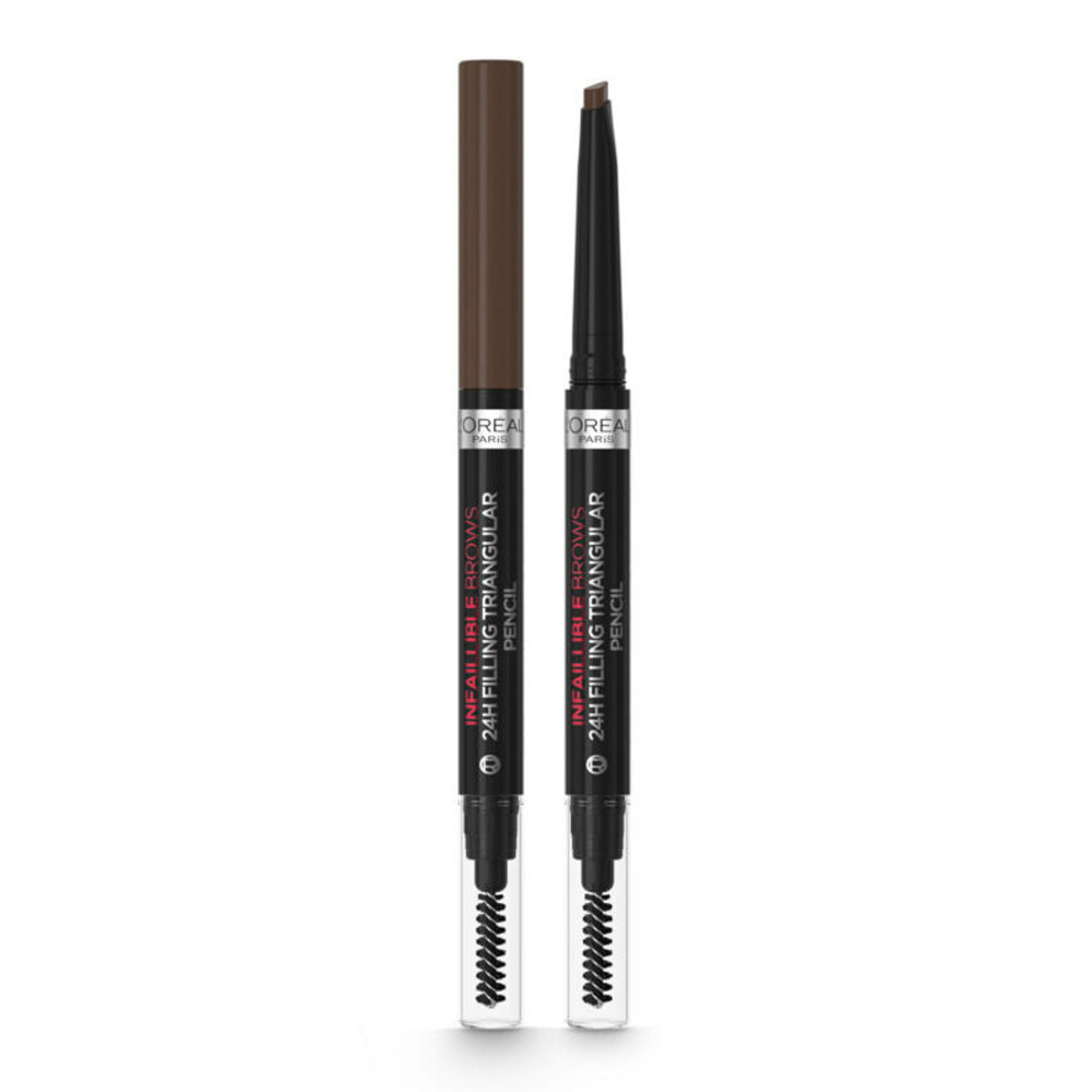 L'Oréal 2x  24H Brow Filling Triangular Pencil 3.0 Brunette 1 ml