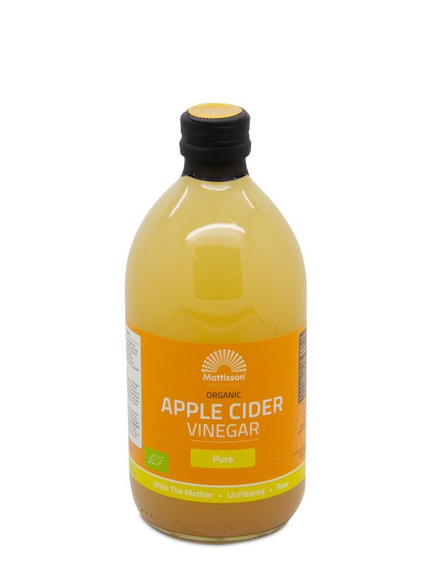 Mattisson Apple cider vinegar pure– appelazijn bio  500– 1000 ml (1000)