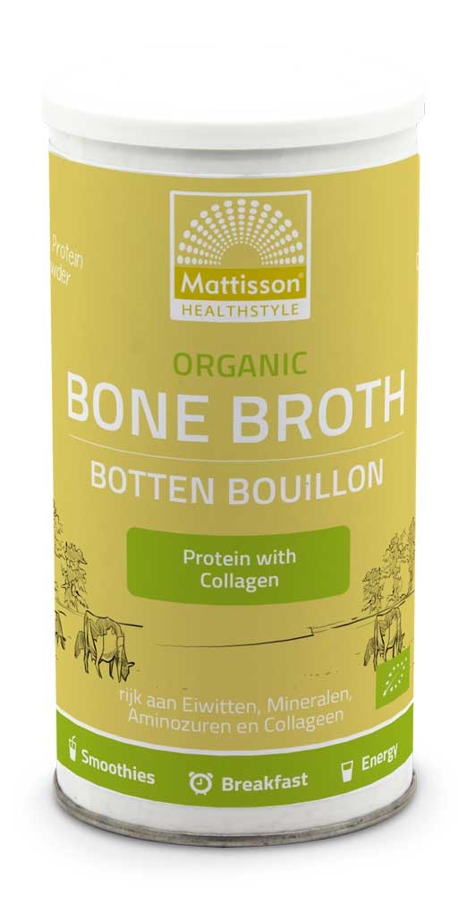 Mattisson Organic beef bone broth botten bouillon bio 180 gram