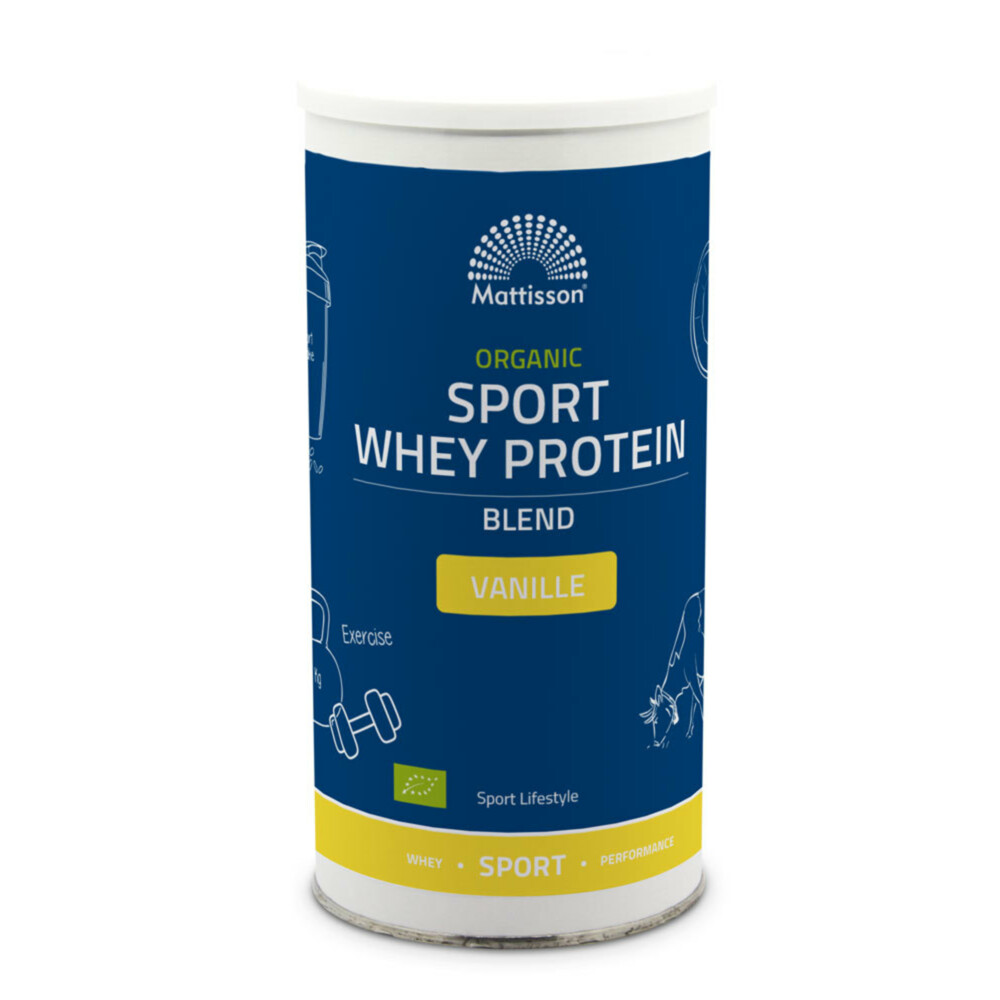 Organic sport whey protein blend vanille 450 gram