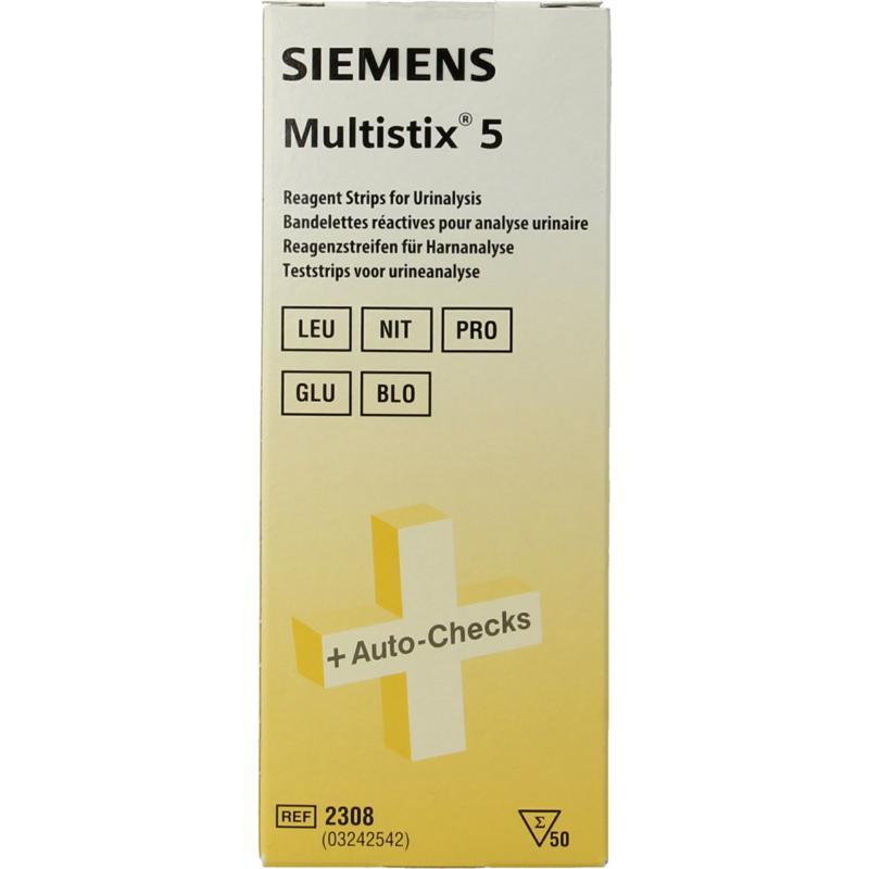 Siemens Multistix 5 teststrips 2308 50 Stuks