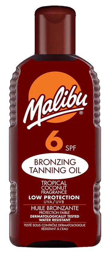 Malibu Zonnebrand SPF6 Bronzing Tanning Oil - 200 ml