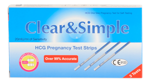 Clear & Simple Clear & Simple 3 Zwangerschapsteststrips 3 st