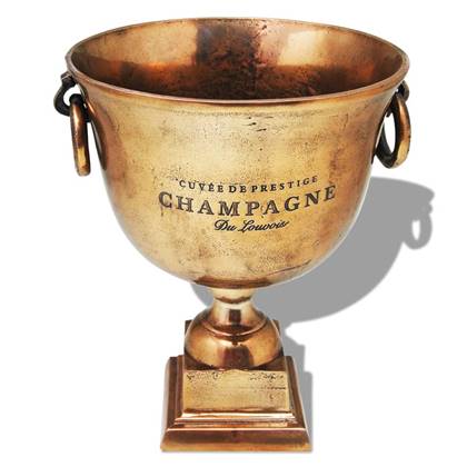 Bonnevie - Champagner-Kühler Pokal Kupfer Braun vidaXL16964