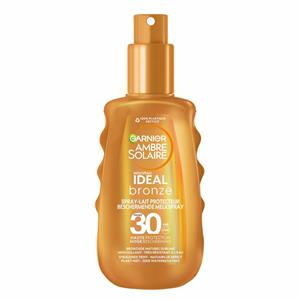 1+1 gratis: Garnier Ambre Solaire Ideal Bronze Beschermende Melkspray​SPF 30 150 ml