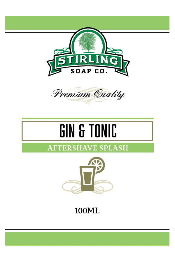 Stirling Soap Co. after shave Gin & Tonic on the rocks 100ml
