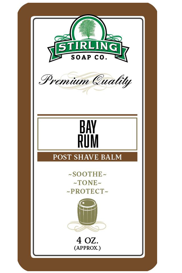 Stirling Soap Co. after shave balm Bay Rum 118ml