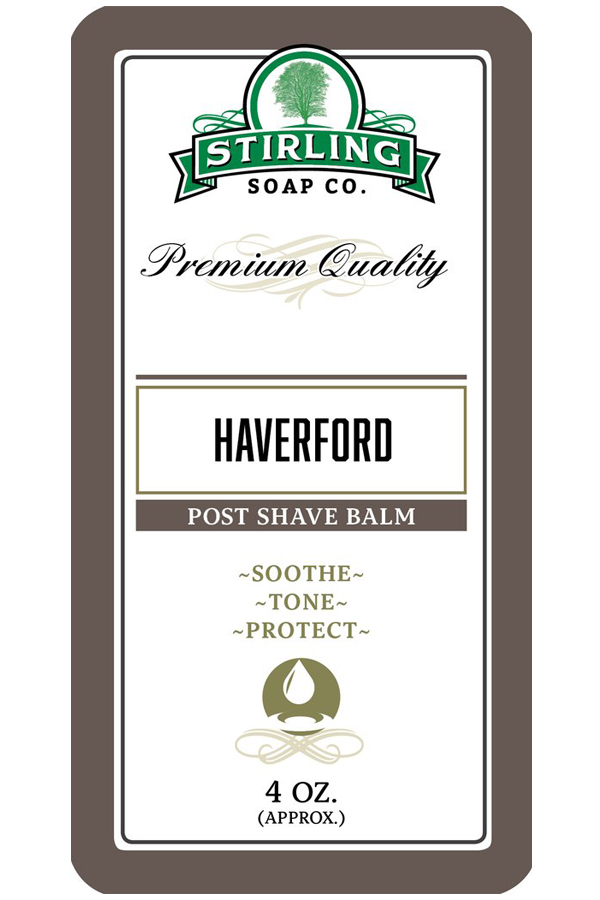Stirling Soap Co. after shave balm Haverford 118ml