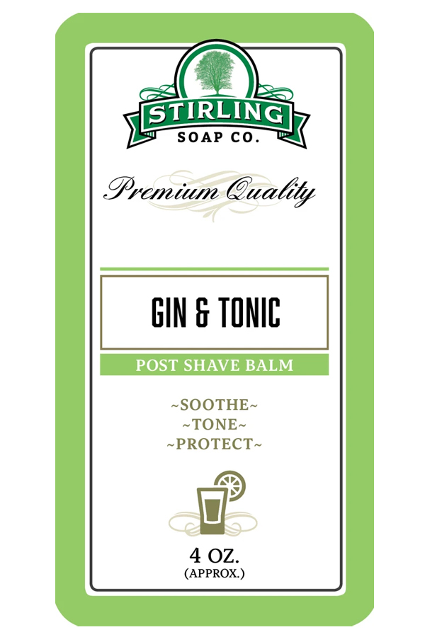 Stirling Soap Co. after shave balm Gin & Tonic on the rocks 118ml