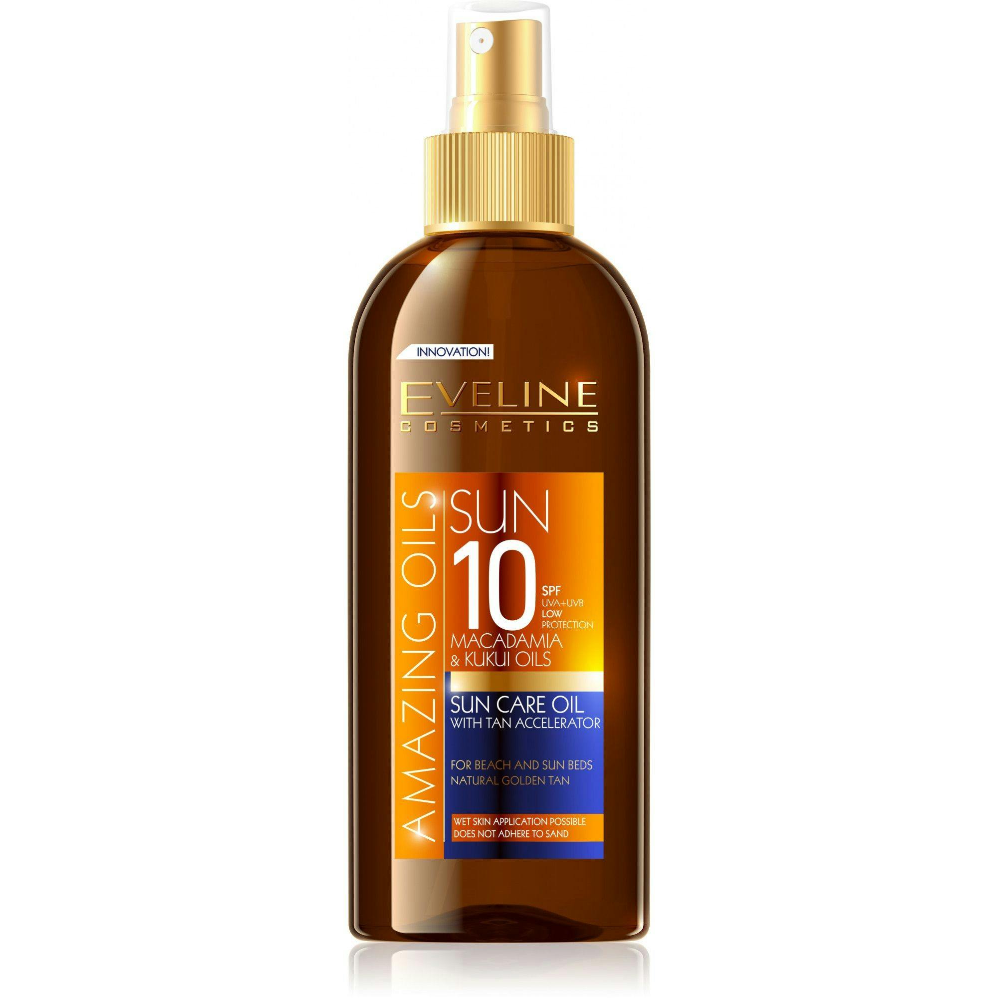 evelinecosmetics Eveline Cosmetics Bräunungsöl Amazing Oils Sun Care Oil With Tan Accelerator Spf10