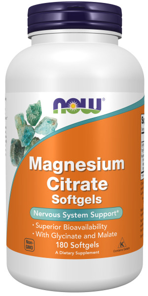 NOW Foods Magnesium Citrate softgels 180 softgels