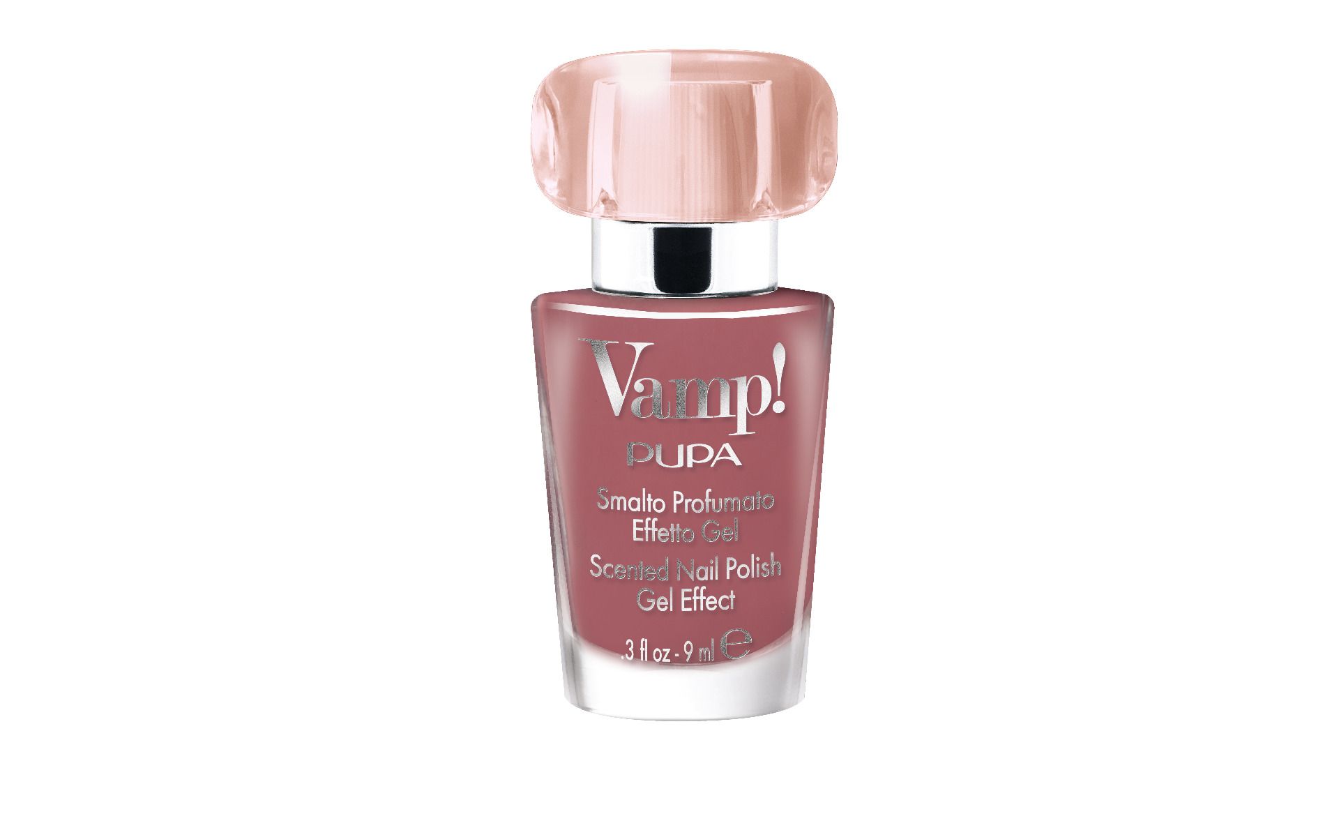 Kapperskorting Pupa Milano Vamp! Scented Nail Polish Gel Effect 127-Shiny Leather 9ml