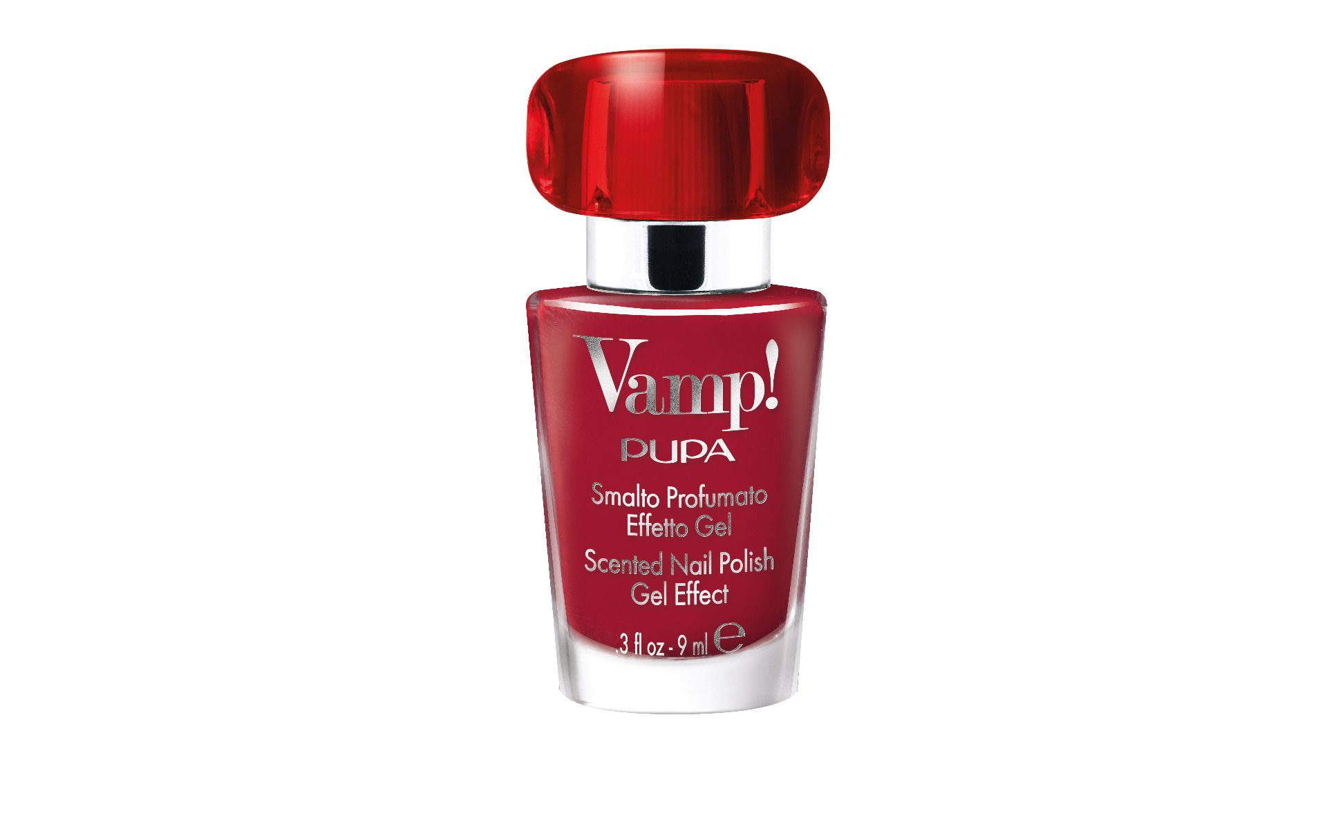 Kapperskorting Pupa Milano Vamp! Scented Nail Polish Gel Effect 220-Manifesto Red 9ml