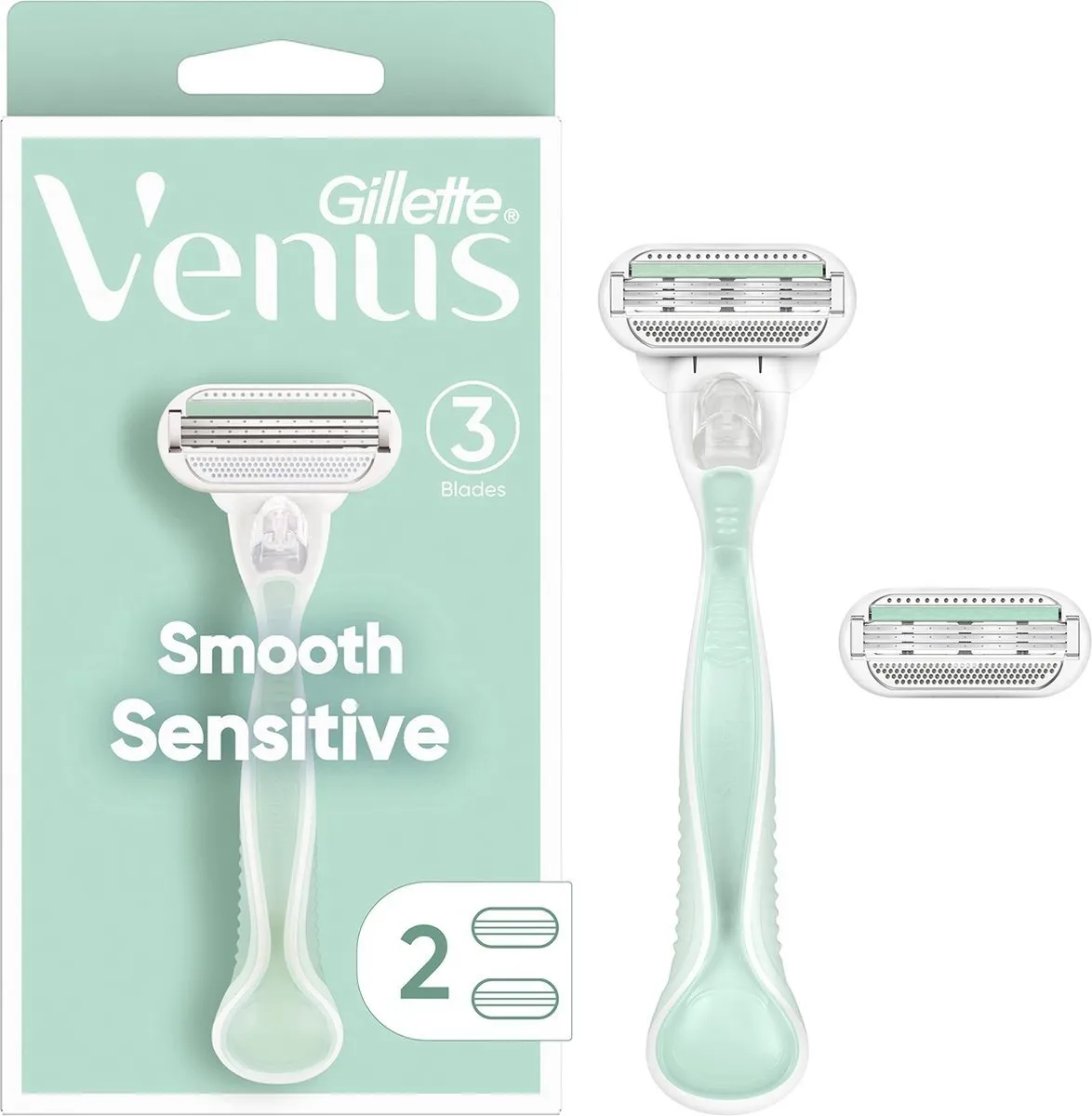 Gillette Woman Venus Smooth Sensitive - houder + 2 mesjes