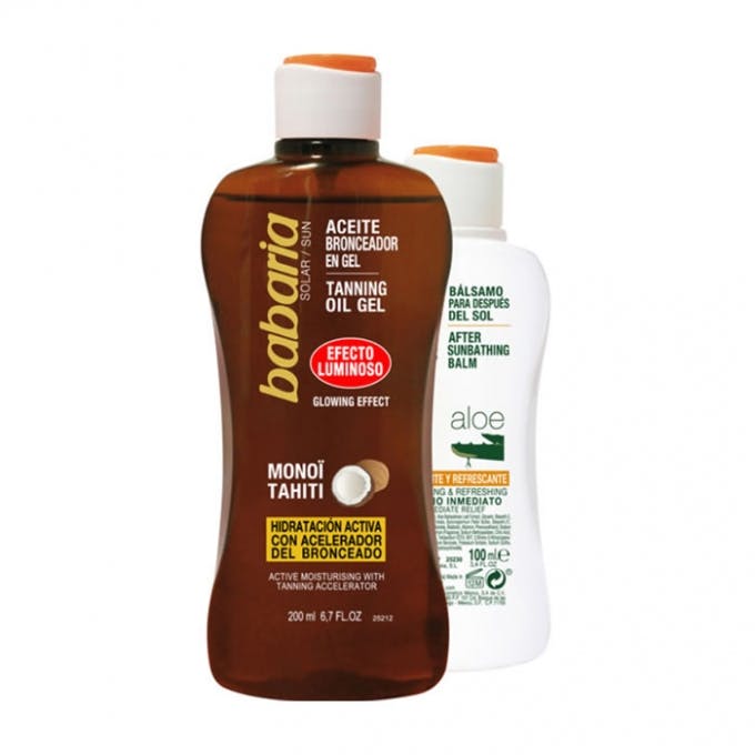 Babaria Tanning Coconut Oil Gel & After Sun 200 ml + 100 ml