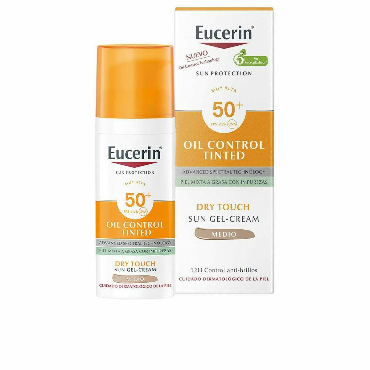 Eucerin Sun Protection Oil Control Dry Touch Gel-Cream Tinted SPF50+ 50 ml