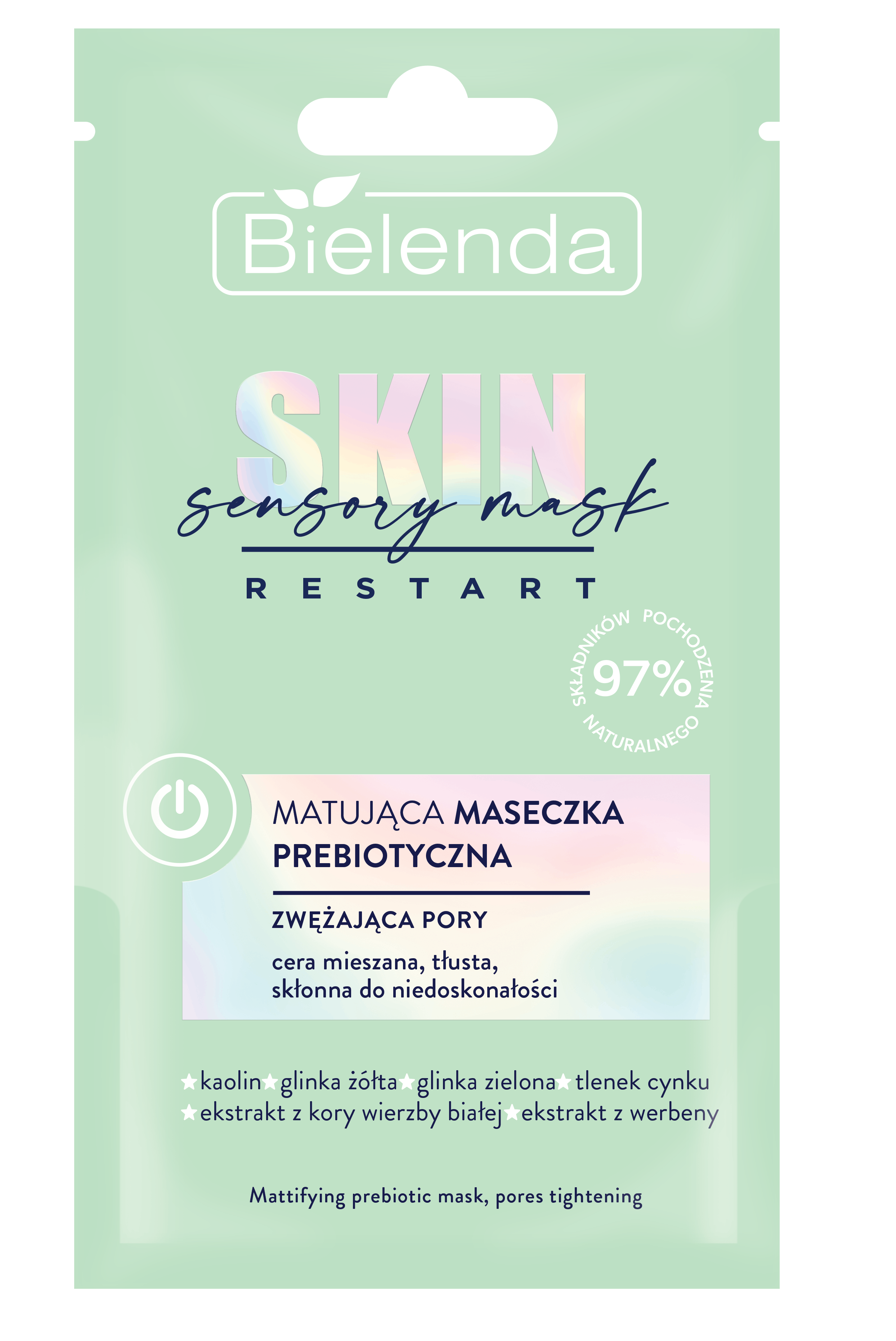 Bielenda Skin Restart Sensory Matting Narrowing Pores Prebiotic Mask 8 g