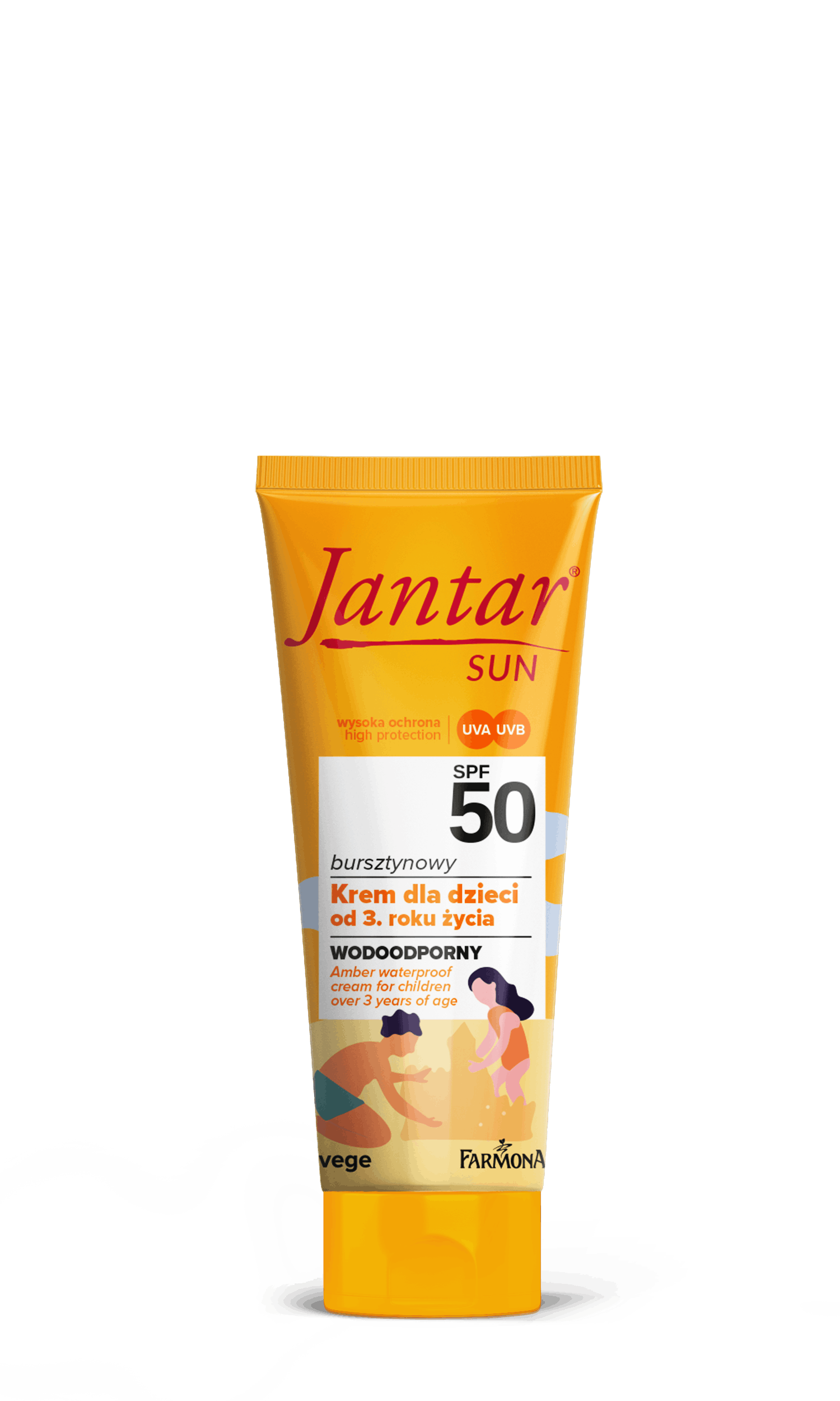 Jantar Amber Waterproof Cream For Children Over 3 Years SPF50 50 ml