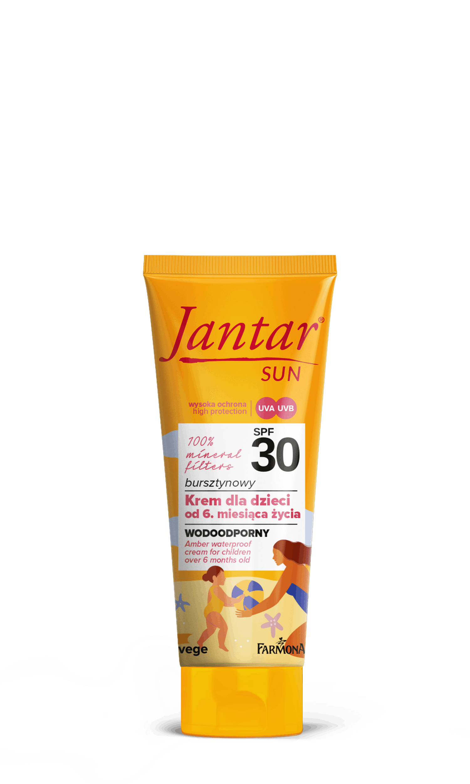 Jantar Amber Waterproof Cream For Children Over 6 Months SPF30 50 ml