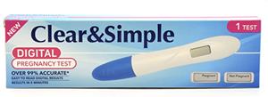 Clear & Simple Clear & Simple Digitale Zwangerschapstest 1 st