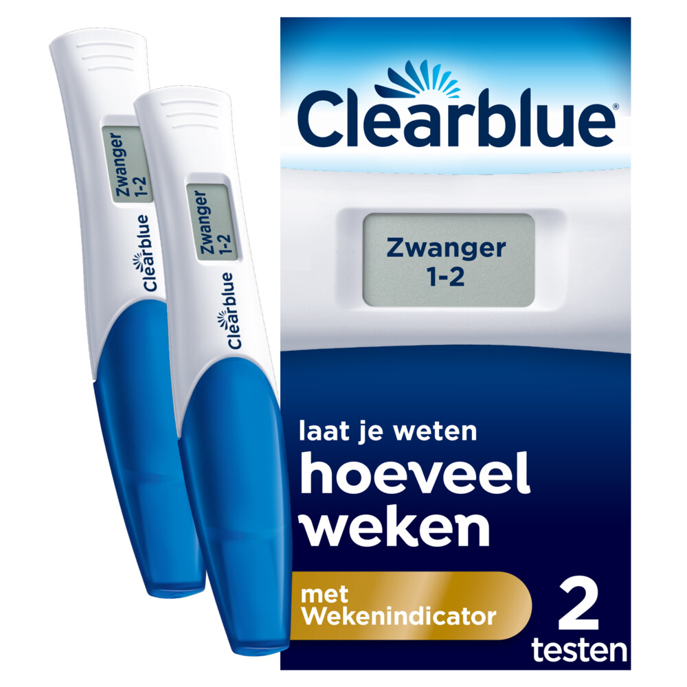 Clearblue 6x  Zwangerschapstest met Wekenindicator 2 stuks