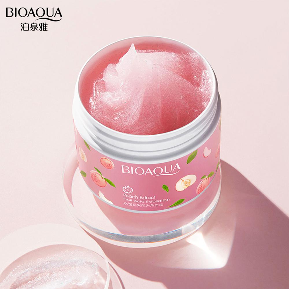 Bioaqua Honey Peach Facial Exfoliating Body Scrub Whitening Moisturizing Peeling Cream Gel Face Scrub