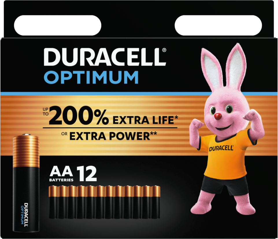 Duracell AA Optimum Alkaline 12x